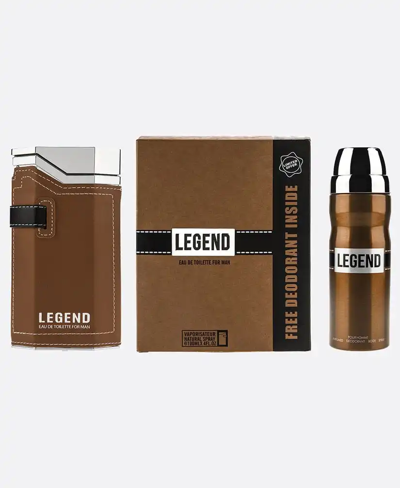 ست ادکلن لجند قهوه ای و اسپری