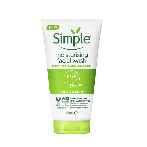ژل شستشوی پوست خشک و حساس سیمپل مدل Moisturizing Facial Wash