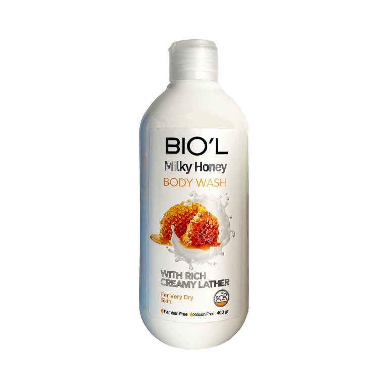 شامپو بدن کرمی شیر و عسل بیول