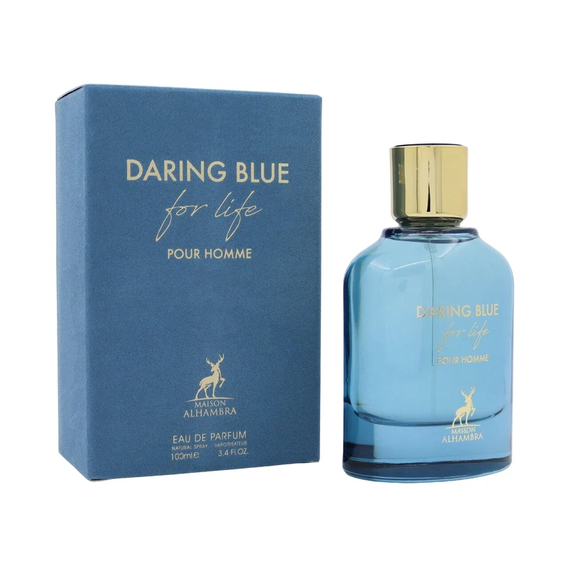 ادو پرفیوم مردانه الحمبرا مدل دارینگ بلو فور لایف